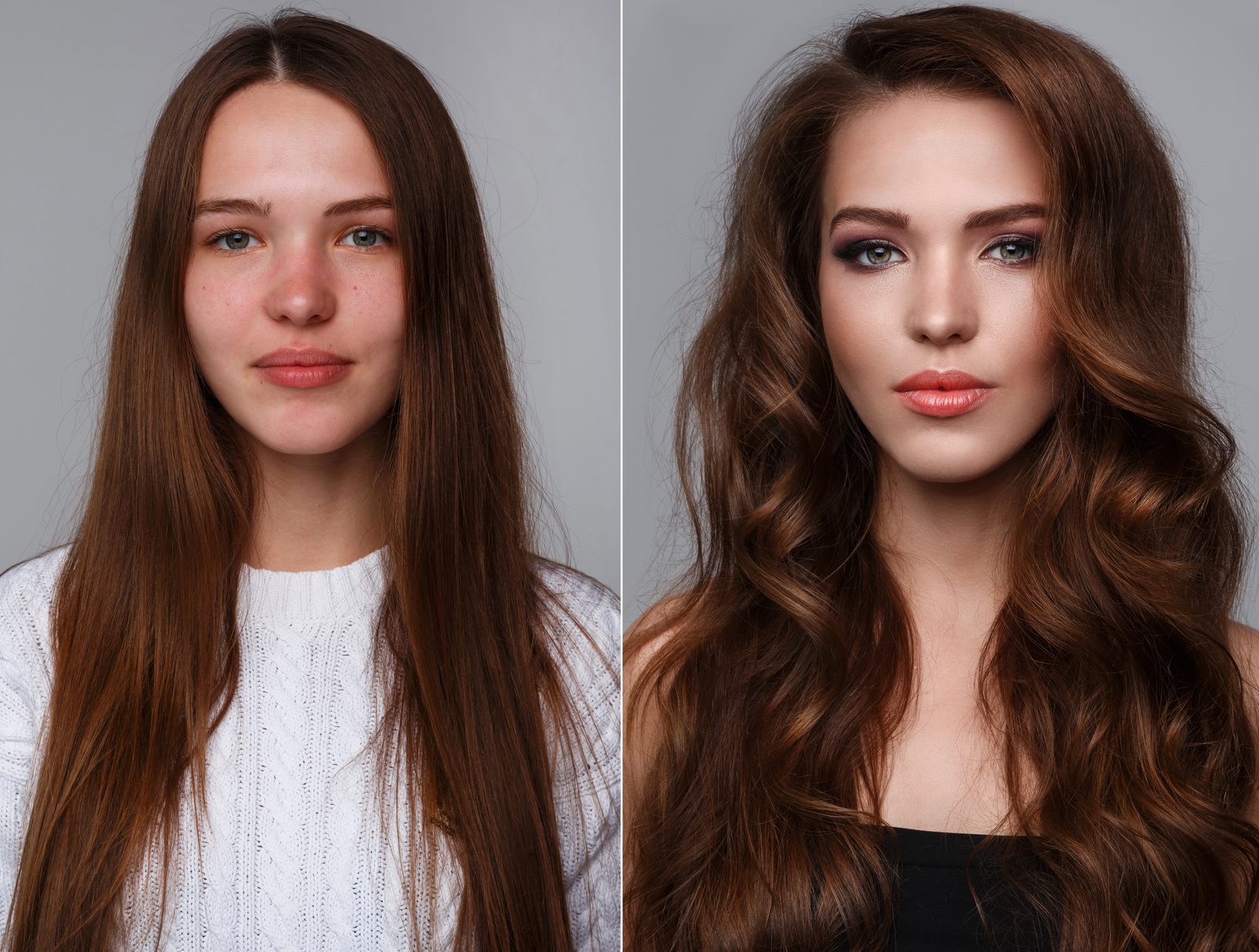 Brunette to red hair color transformation, Newport Beach